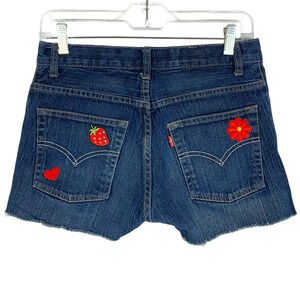 Levi’s 511 Denim Cut Off Jean Shorts Vintage Y2K Waist 26 Womens 2 XS Levis